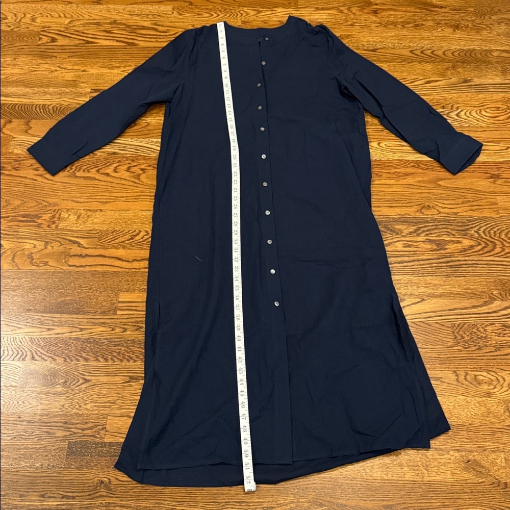 Jenni Kayne Navy Button-Front Maxi Dress - Picture 8 of 8